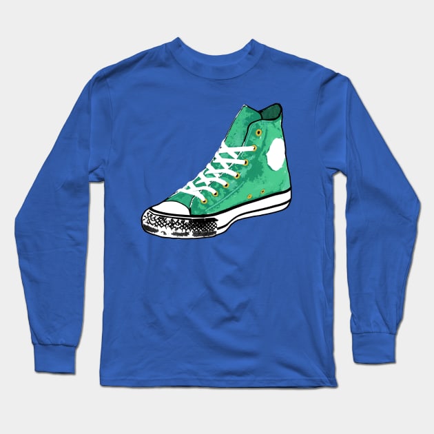 Sneaker Long Sleeve T-Shirt by shockyhorror